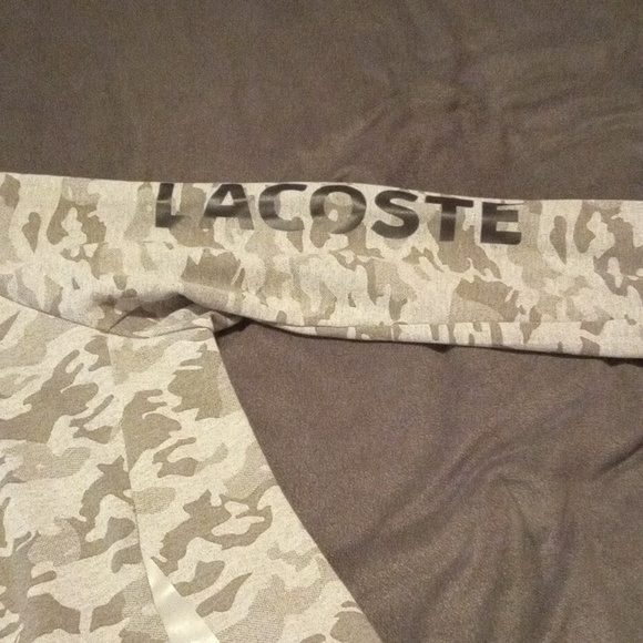 Men's Large Grey Army Camo Lacoste Sweat suit - Picture 11 of 13